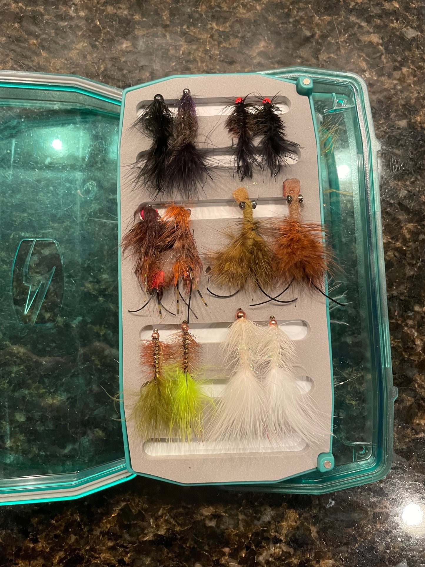 small trout streamer fly box